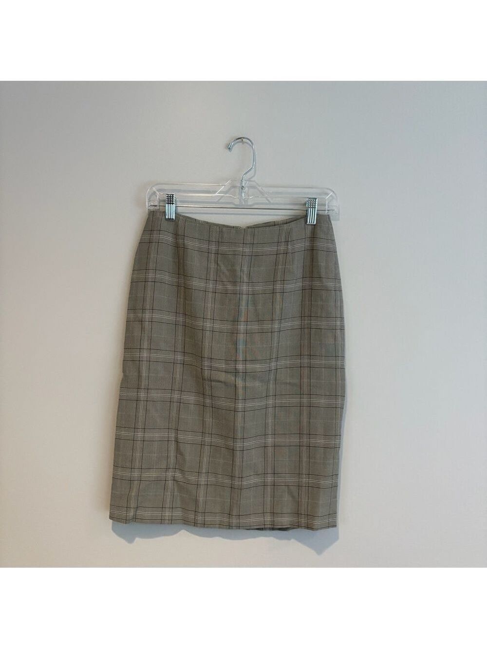 Boss by Hugo Boss Gray Plaid Pencil Skirt